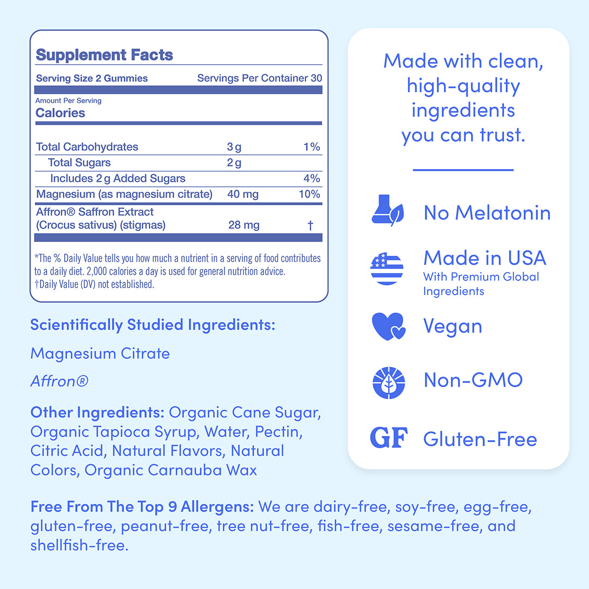 Teens’ Nighttime Reset Calming Magnesium - Free Gift For Life